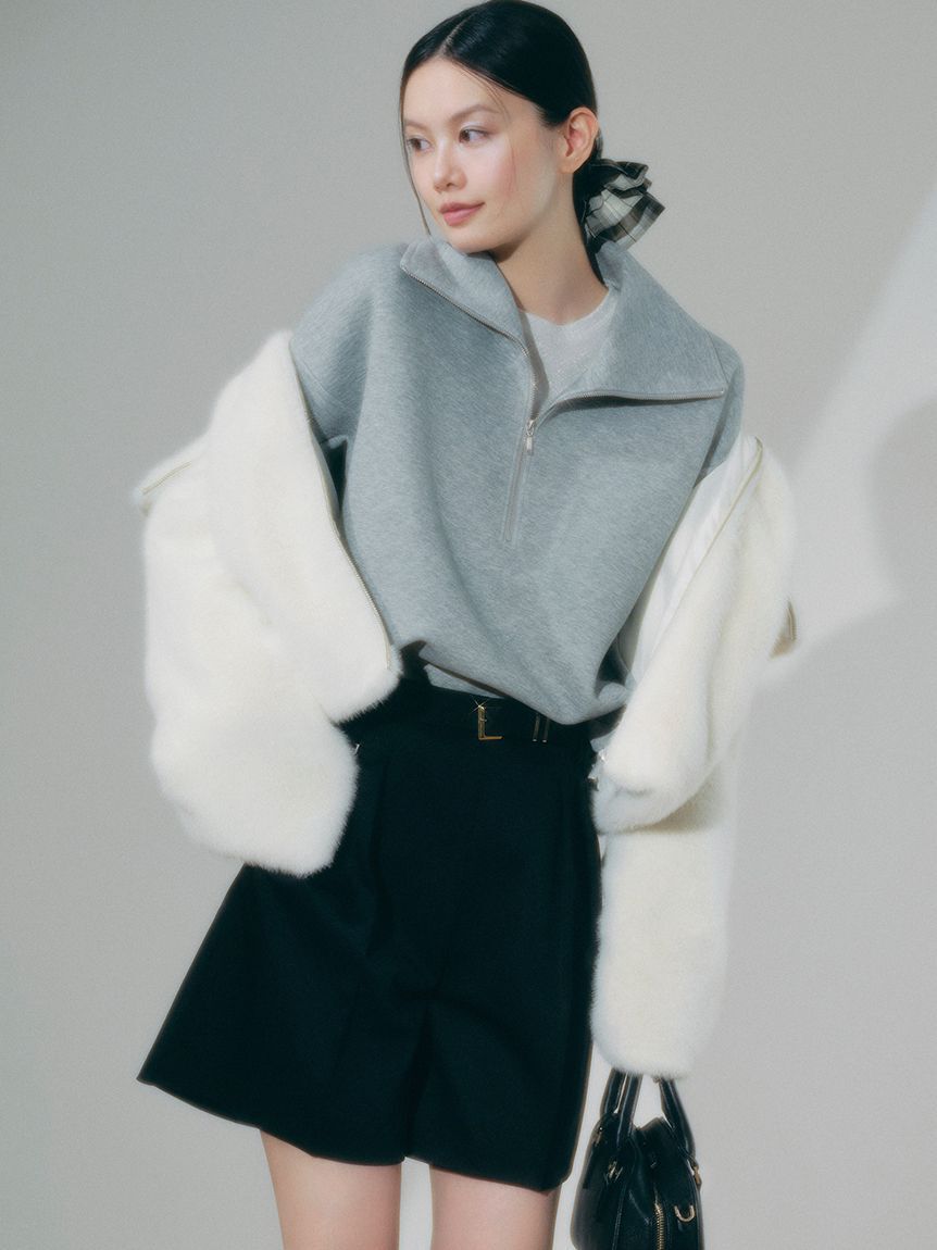 FRAY I.D「ハーフジップアッププルオーバー」|Tシャツ・カットソー|