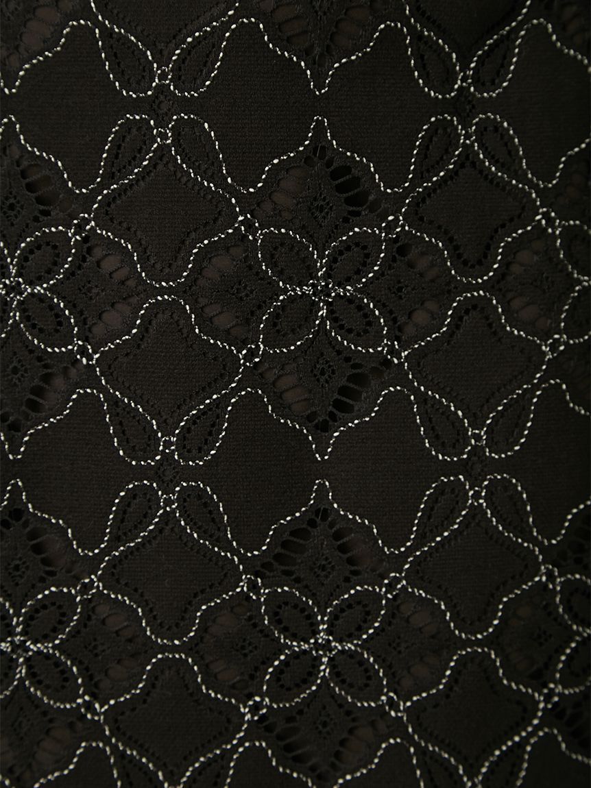 FRAY I.D「コードバイカラーレースタイトスカート」|スカート|