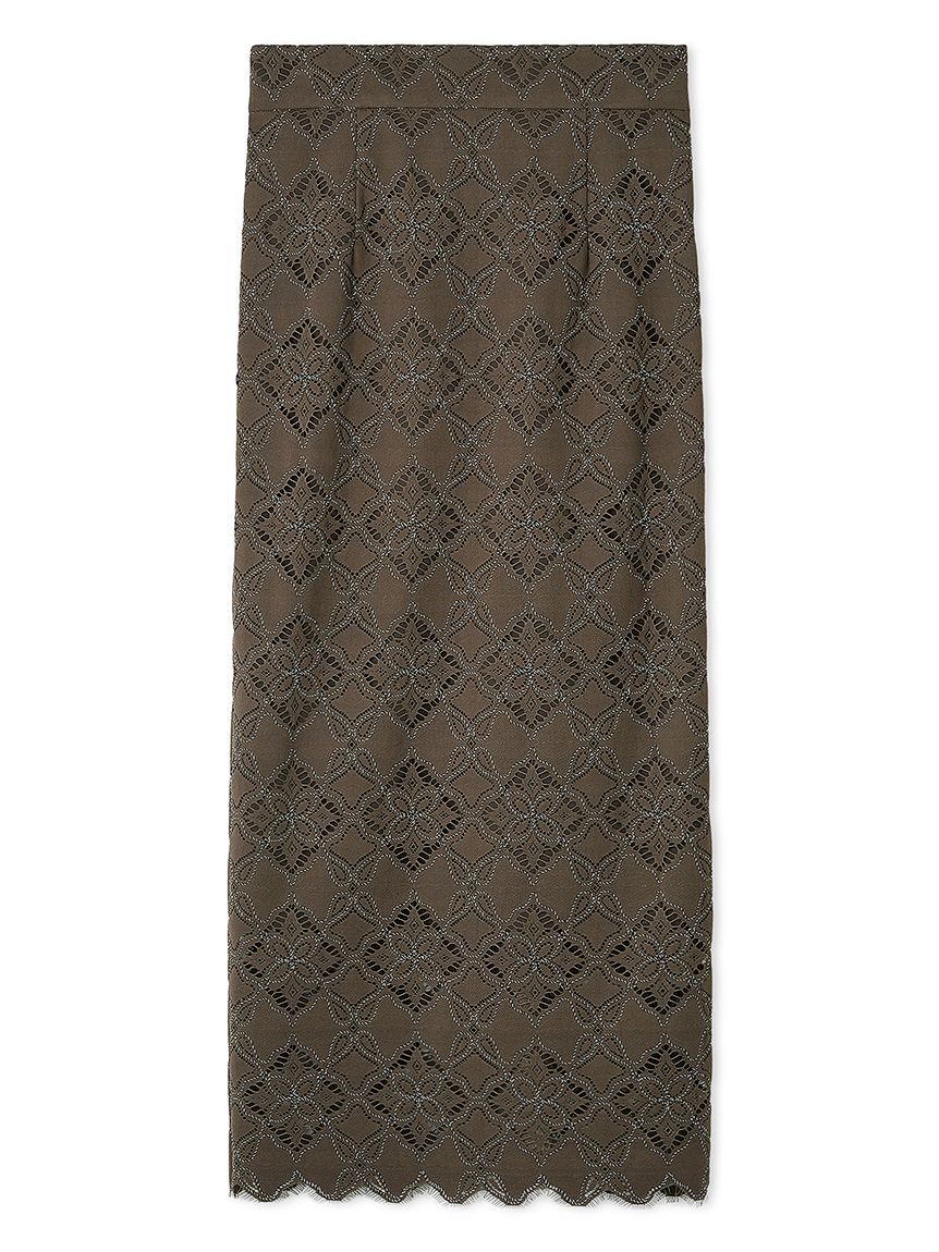 FRAY I.D「コードバイカラーレースタイトスカート」|スカート|BRW