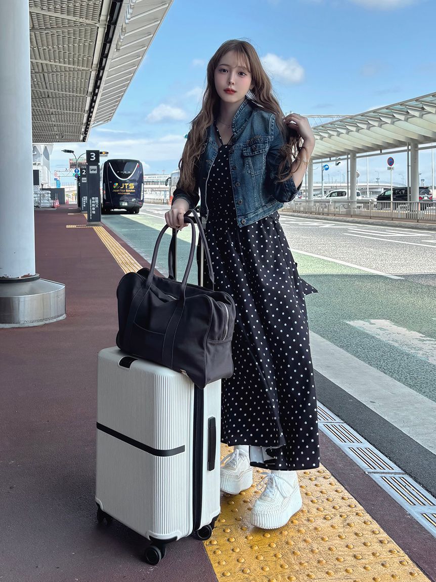 LILY BROWN「【WEB限定00サイズ】ボリュームリボン2wayワンピース」|ワンピース|