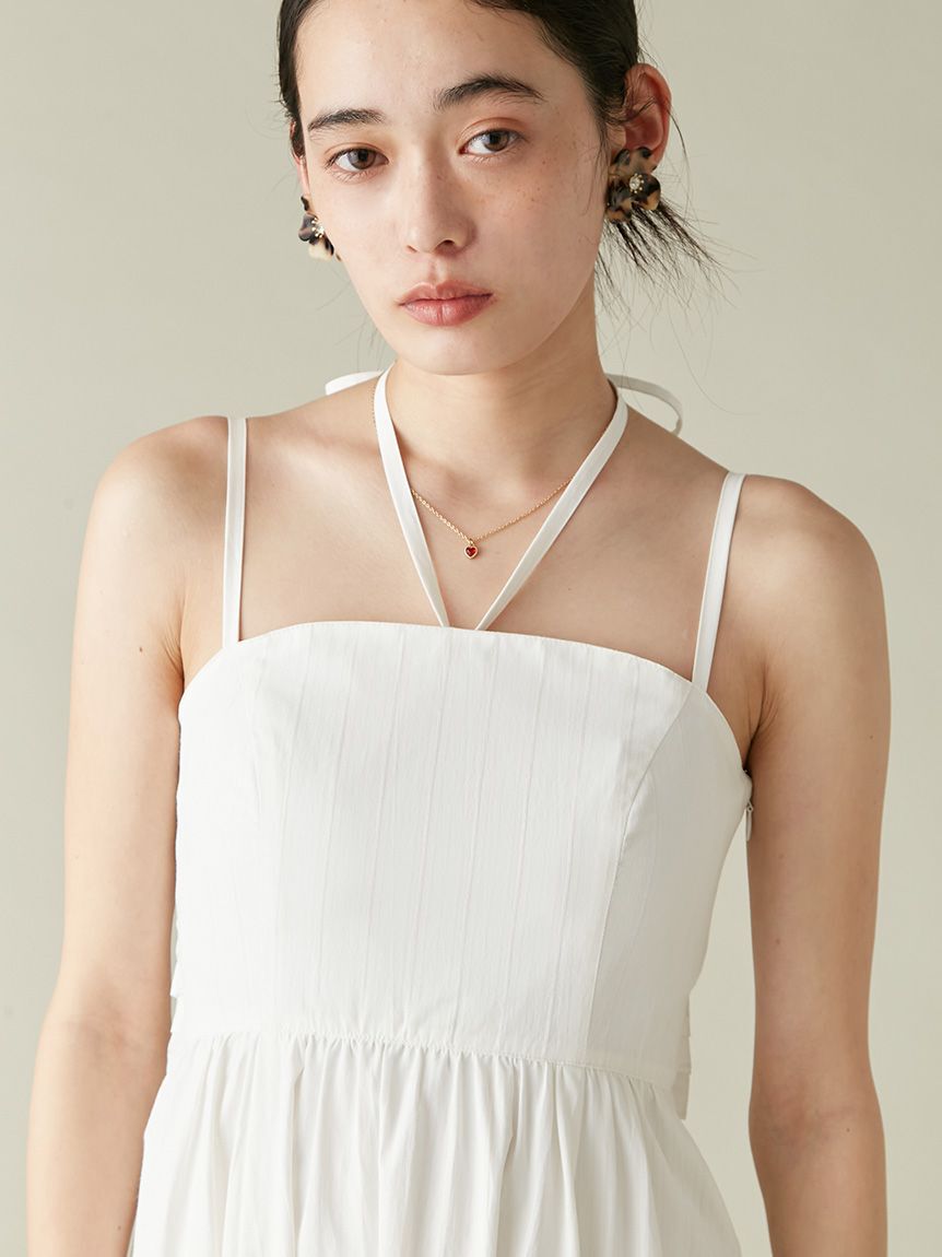 LILY BROWN「【WEB限定00サイズ】ボリュームリボン2wayワンピース」|ワンピース|