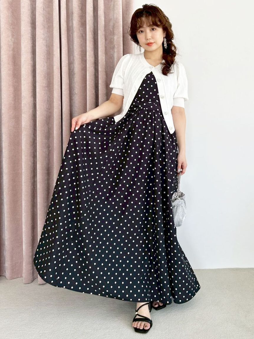 LILY BROWN「【WEB限定00サイズ】ボリュームリボン2wayワンピース」|ワンピース|