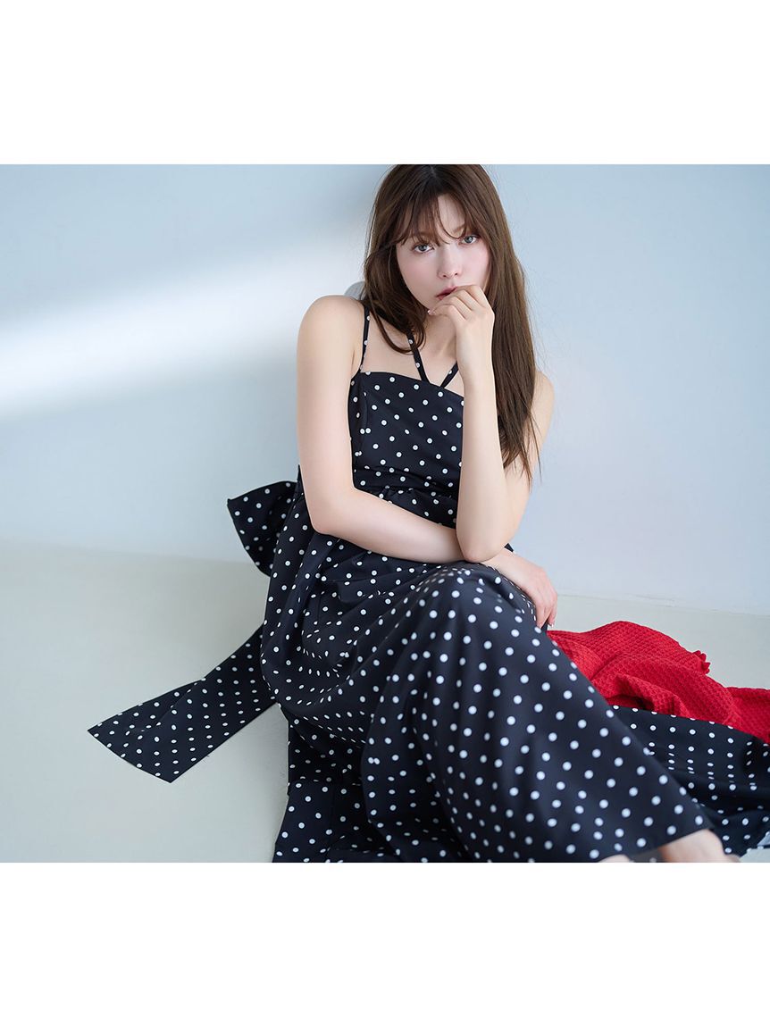 LILY BROWN「【WEB限定00サイズ】ボリュームリボン2wayワンピース」|ワンピース|