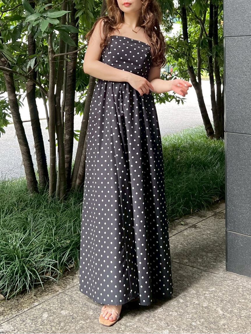 LILY BROWN「【WEB限定00サイズ】ボリュームリボン2wayワンピース」|ワンピース|