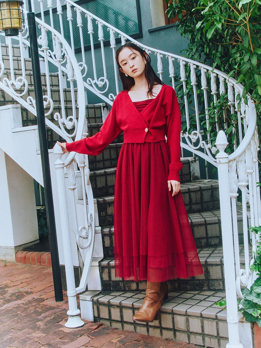 LILY BROWN「LBビットフィットロングブーツ」|ロングブーツ|