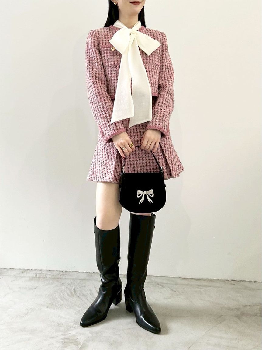 LILY BROWN「LBビットフィットロングブーツ」|ロングブーツ|