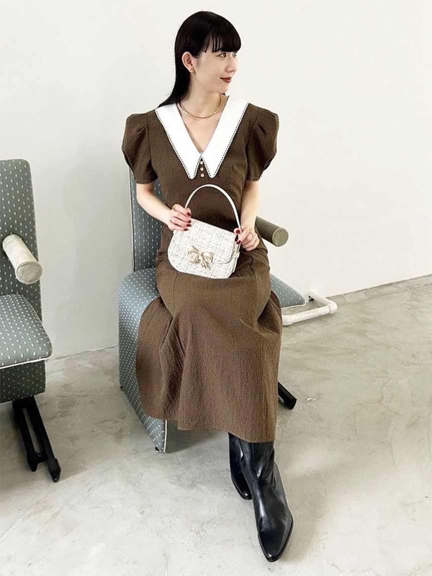 LILY BROWN「LBビットフィットロングブーツ」|ロングブーツ|