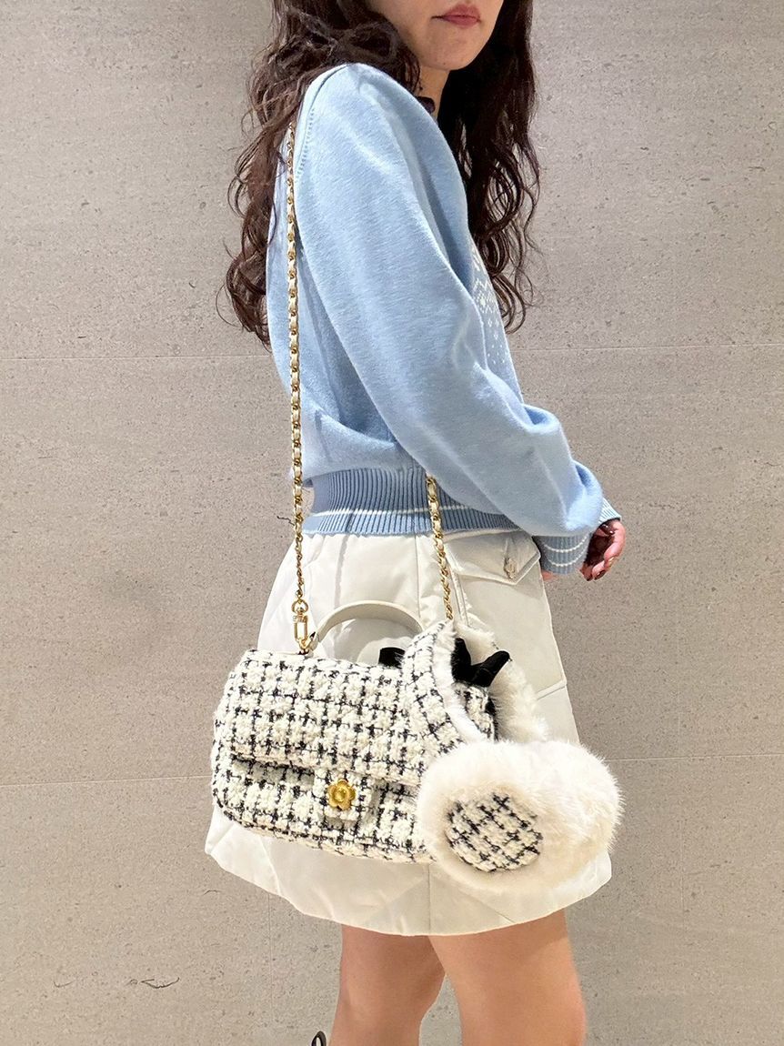 LILY BROWN「【LILY BROWN&times;MARY QUANT】ジャガードロゴニットトップス(Hearts2Hearts着用)」|ニット・セーター|