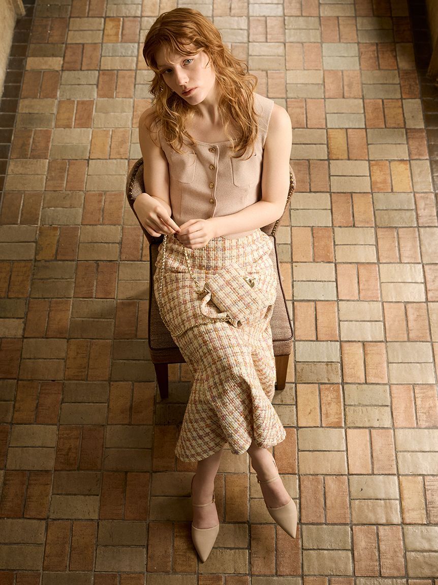 CELFORD「スクエアネックニットジレ」|ベスト・ジレ|