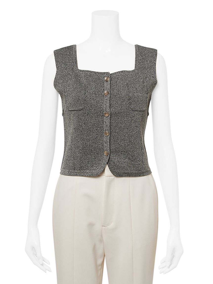 CELFORD「スクエアネックニットジレ」|ベスト・ジレ|