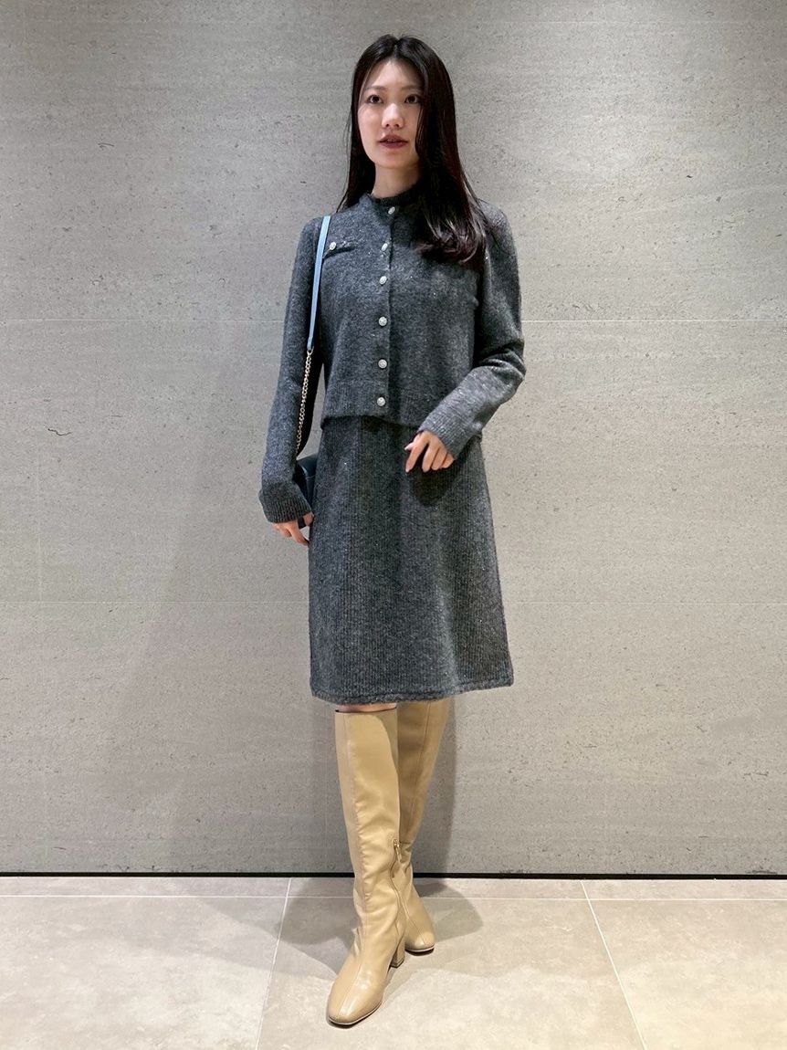 CELFORD「ロゴメタル付きロングブーツ」|ロングブーツ|