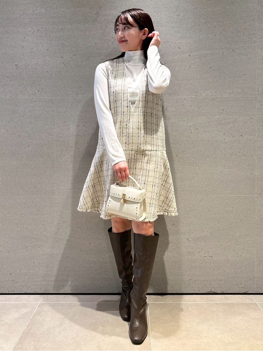 CELFORD「ロゴメタル付きロングブーツ」|ロングブーツ|