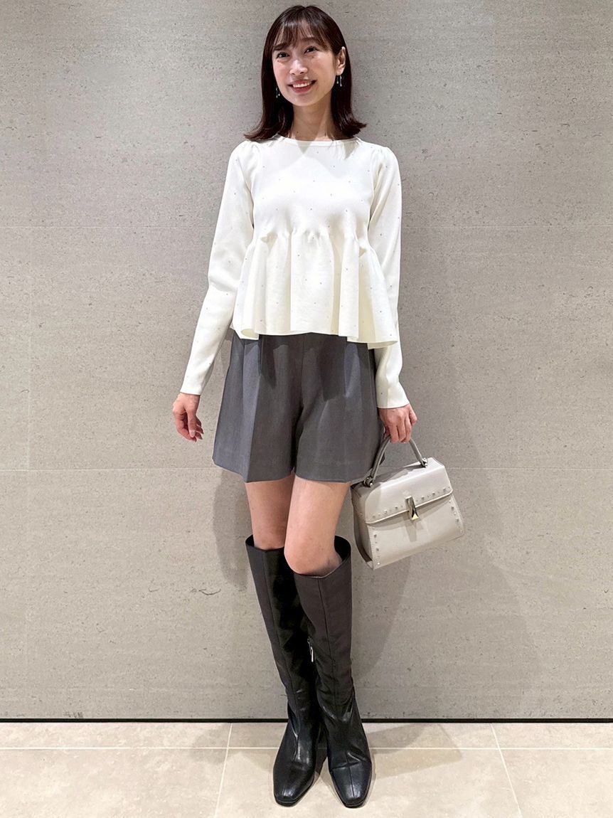 CELFORD「ロゴメタル付きロングブーツ」|ロングブーツ|