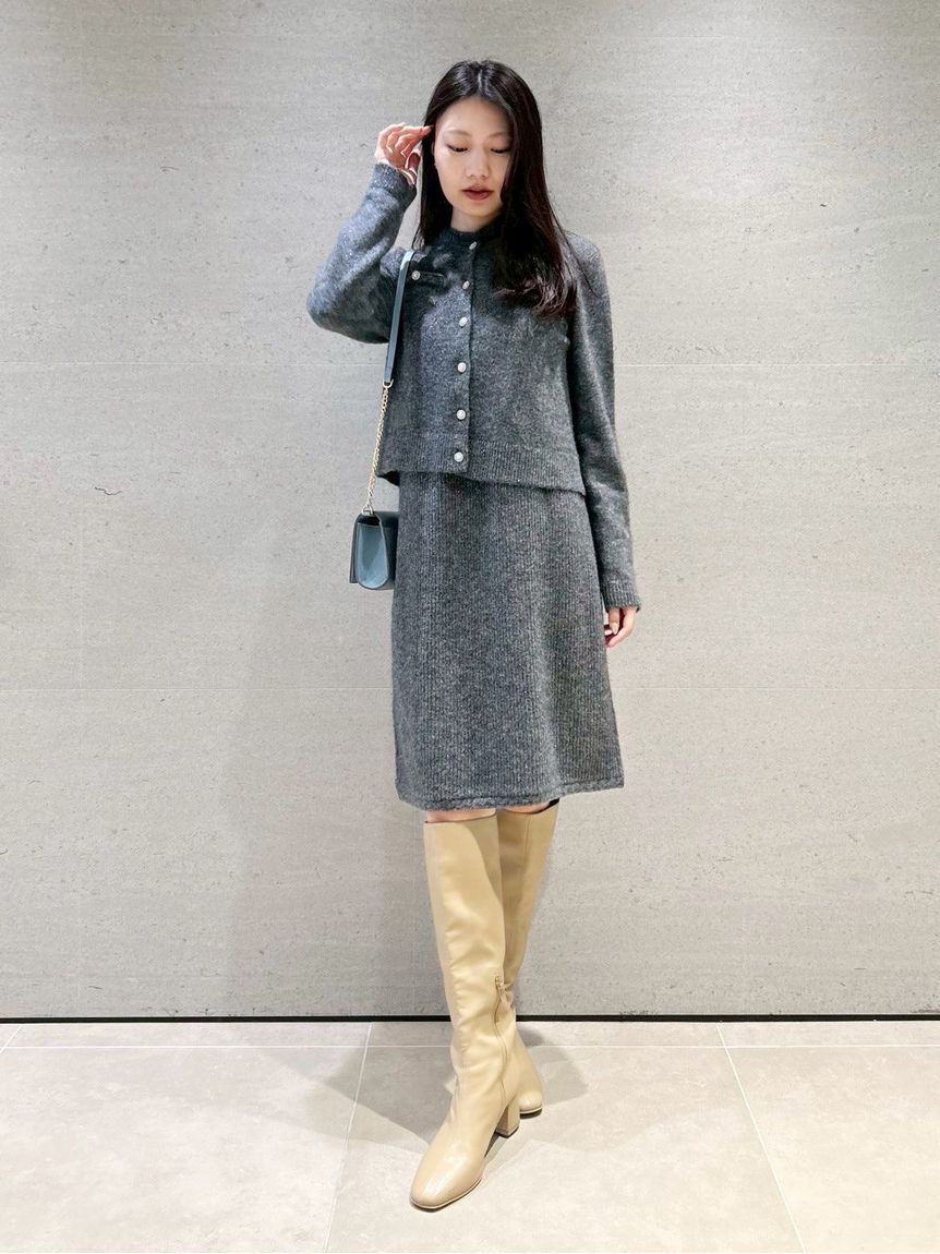 CELFORD「ロゴメタル付きロングブーツ」|ロングブーツ|