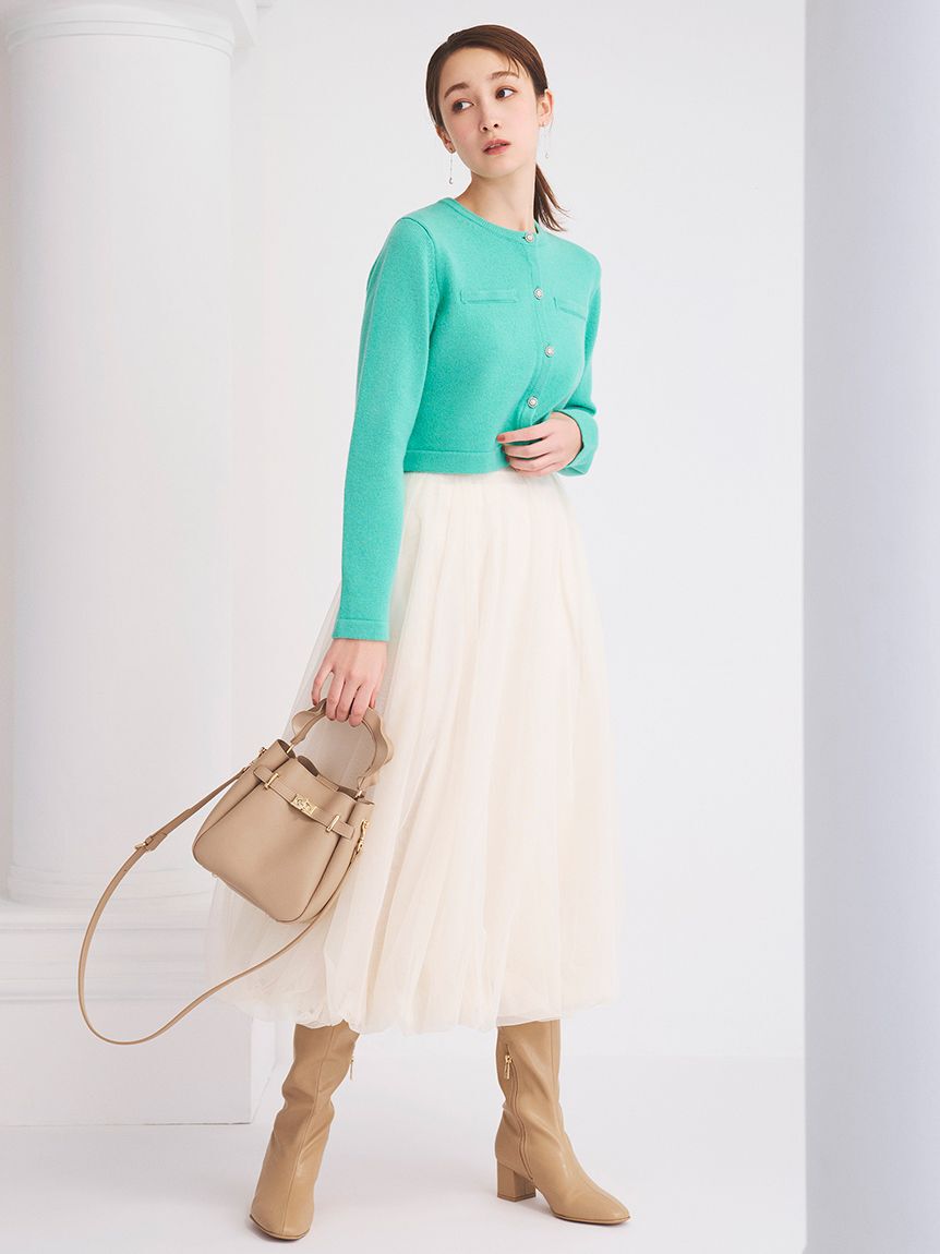 CELFORD「ロゴメタル付きロングブーツ」|ロングブーツ|