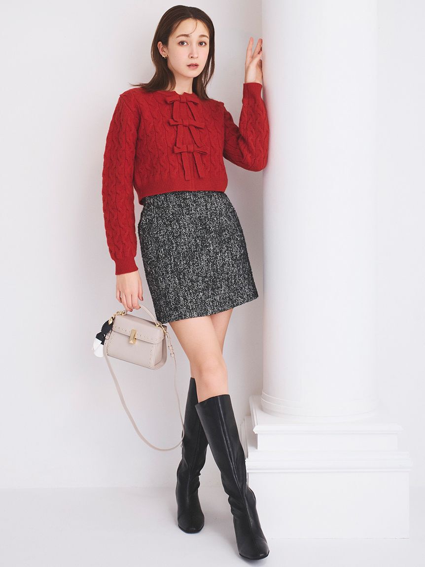 CELFORD「ロゴメタル付きロングブーツ」|ロングブーツ|