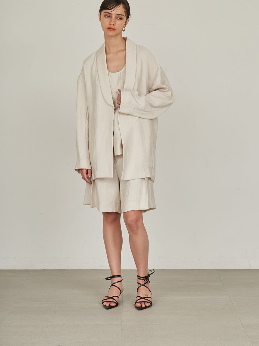 styling/「【セットアップ対応】バックサテンジャケット」|テーラードジャケット|