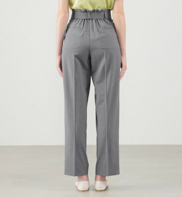 MACKINTOSH PHILOSOPHY「ハイウエストベルテットパンツ」|スラックス|
