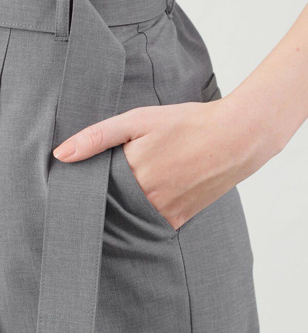 MACKINTOSH PHILOSOPHY「ハイウエストベルテットパンツ」|スラックス|