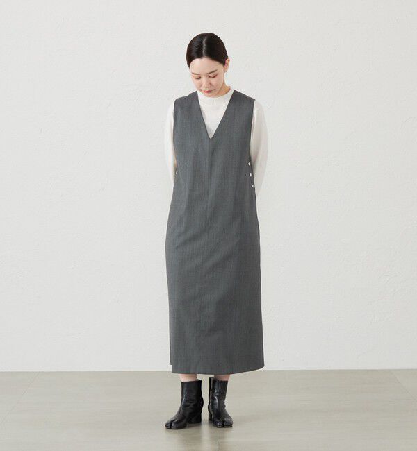 MACKINTOSH PHILOSOPHY「GREY LABEL ウールミックスジャンパードレス」|ワンピース|