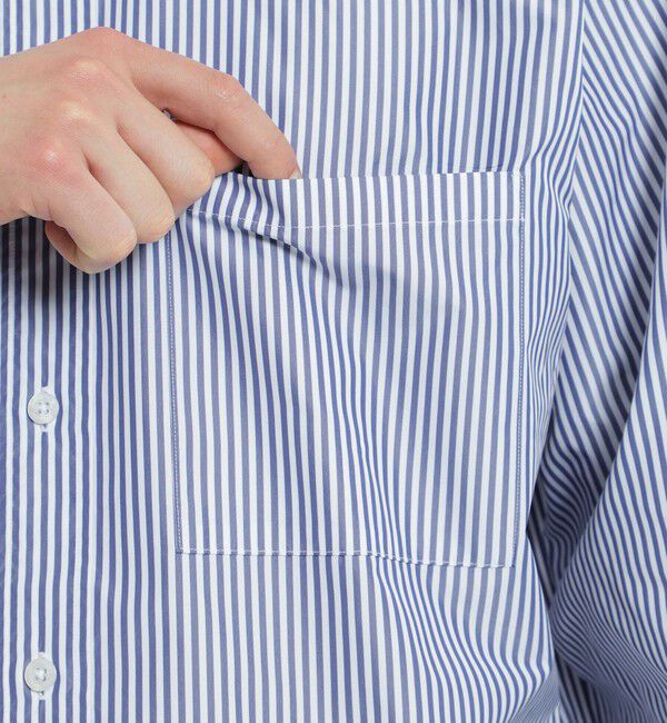 MACKINTOSH PHILOSOPHY「長袖オーバーサイズボタンダウンシャツ タイプライター/ストライプ」|シャツ・ブラウス|