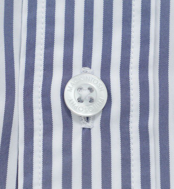 MACKINTOSH PHILOSOPHY「長袖オーバーサイズボタンダウンシャツ タイプライター/ストライプ」|シャツ・ブラウス|