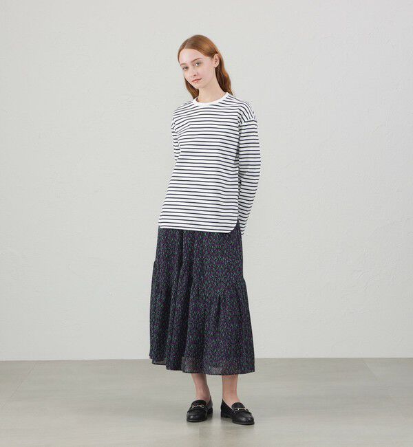 MACKINTOSH PHILOSOPHY「Snowblue Garden ランダムティアードスカート」|スカート|
