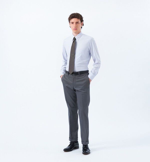 MACKINTOSH PHILOSOPHY「トロッター ボタンダウンシャツ 無地/トリコットストライプ」|シャツ・ブラウス|