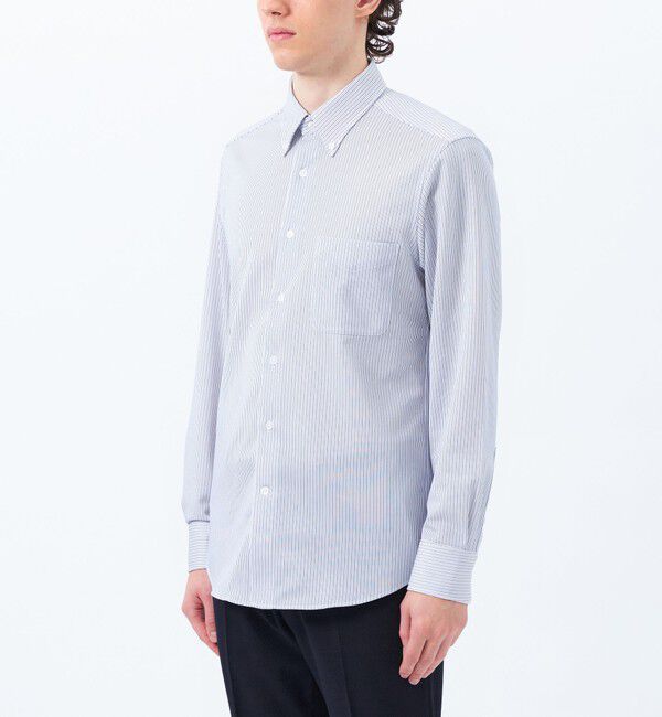 MACKINTOSH PHILOSOPHY「トロッター ボタンダウンシャツ 無地/トリコットストライプ」|シャツ・ブラウス|