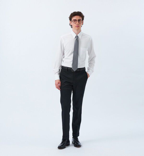 MACKINTOSH PHILOSOPHY「トロッター ボタンダウンシャツ 無地/トリコットストライプ」|シャツ・ブラウス|