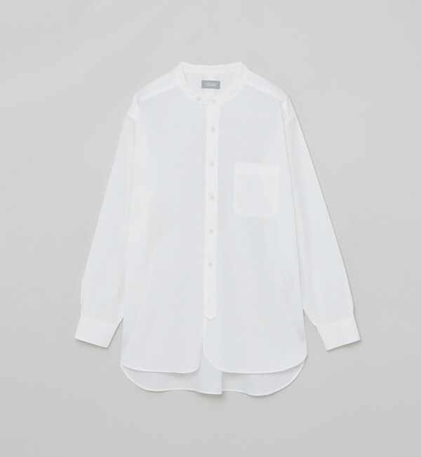 MACKINTOSH PHILOSOPHY「GREY LABEL バンドカラーシャツ」|シャツ・ブラウス|オフホワイト