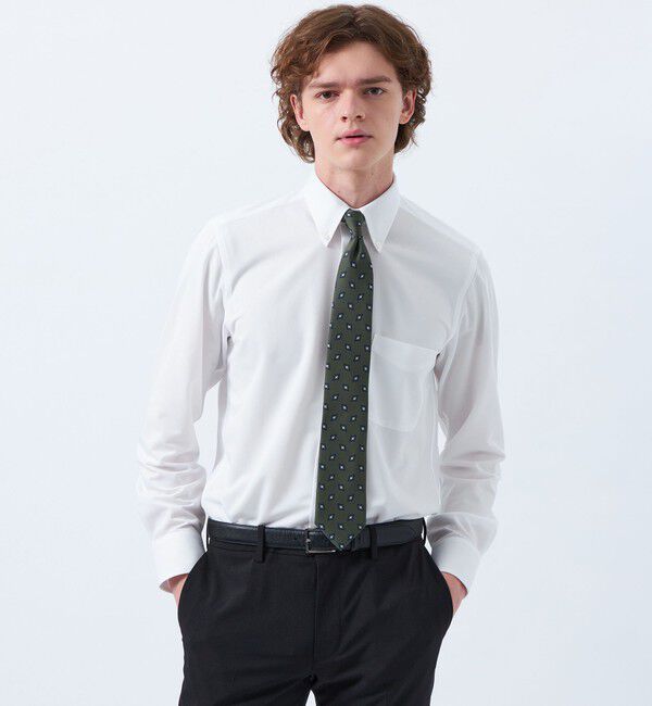 MACKINTOSH PHILOSOPHY「【WEB&一部店舗限定】トロッター ボタンダウンシャツ トリコットバリエーション」|シャツ・ブラウス|ホワイト