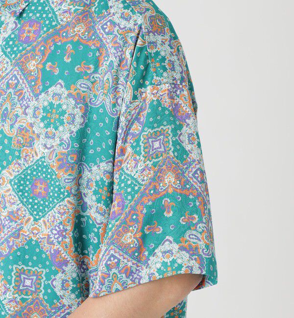  「ペイズリープリントジャカード ショートスリーブシャツ」|シャツ・ブラウス|