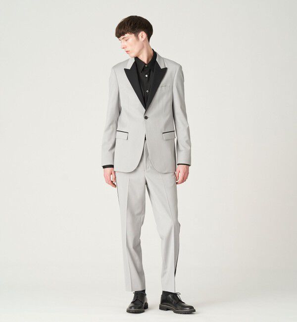  「サテンサイドライン スラックス」|スラックス|