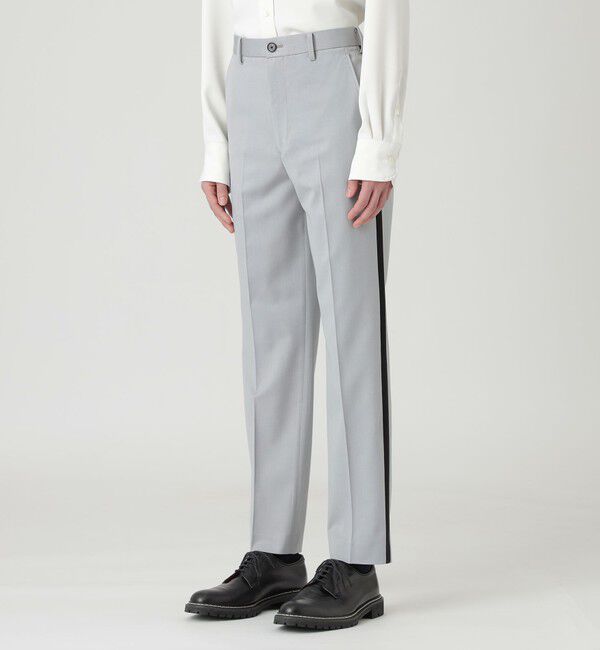  「サテンサイドライン スラックス」|スラックス|