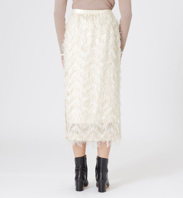  「インディアンカットジャカードタイトスカート」|スカート|