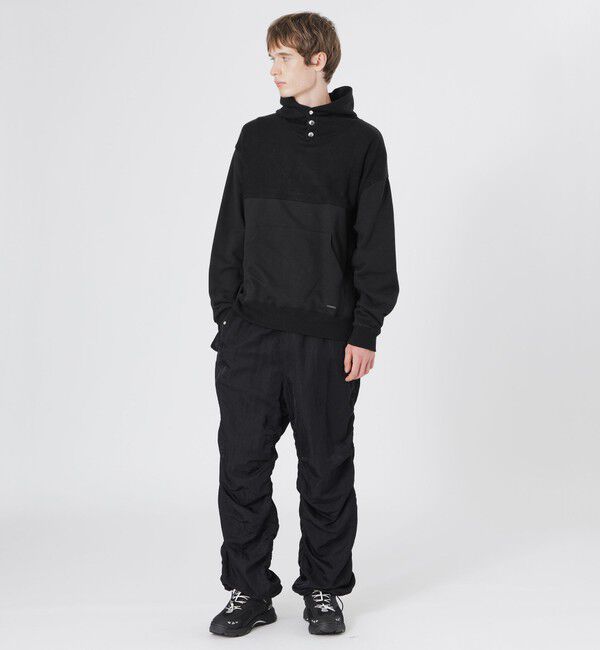  「ニットコンビフーディ」|パーカー|