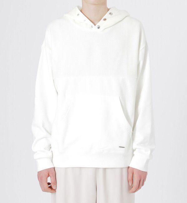  「ニットコンビフーディ」|パーカー|