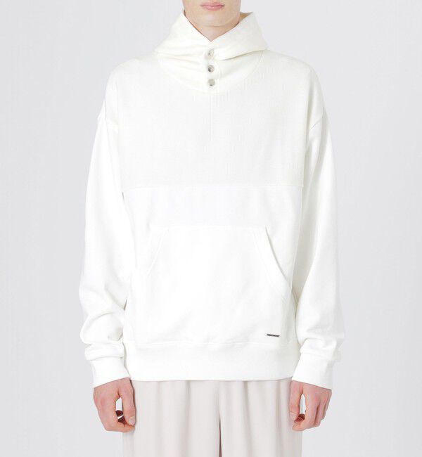  「ニットコンビフーディ」|パーカー|