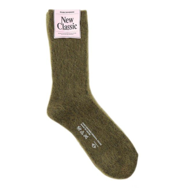  「【MARCOMONDE】WOMEN マルコモンド ソックス mohair ribbed socks 84N3/1MO3-20C」|ソックス|グリーン