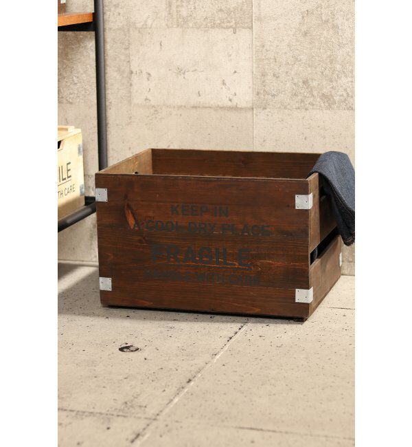 TOKYO DESIGN CHANNEL「フラジールスタッキングボックス L」|その他|ブラウン