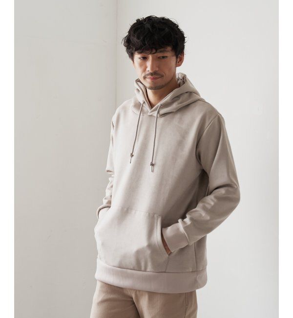 ikka「【抗菌防臭／吸水速乾】セイケツフェイクスエードプルパーカー【消臭】」|パーカー|