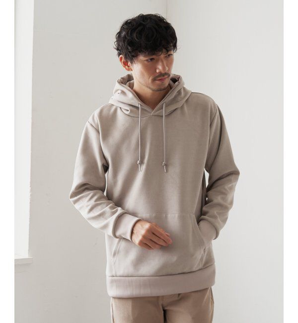 ikka「【抗菌防臭／吸水速乾】セイケツフェイクスエードプルパーカー【消臭】」|パーカー|