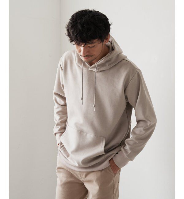 ikka「【抗菌防臭／吸水速乾】セイケツフェイクスエードプルパーカー【消臭】」|パーカー|