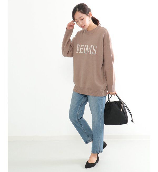 ikka「ジャガードロゴニットプルオーバー」|プルオーバー|