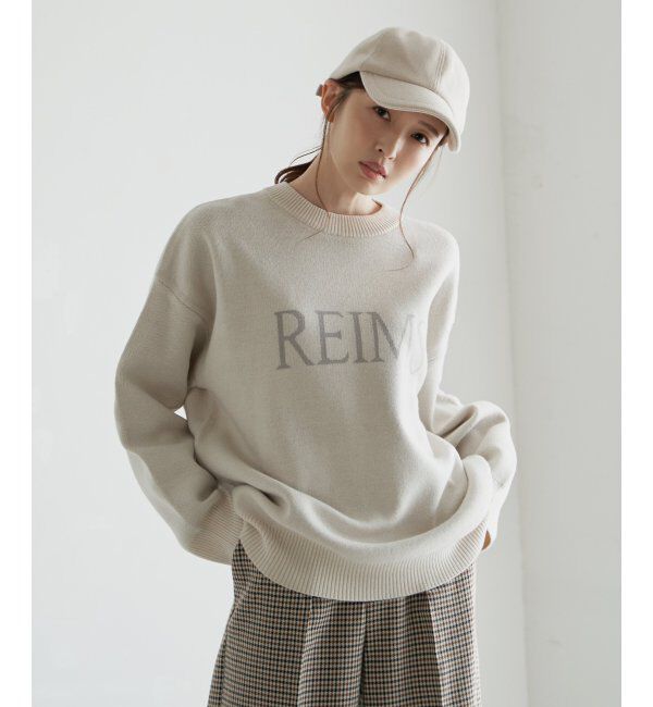 ikka「ジャガードロゴニットプルオーバー」|プルオーバー|