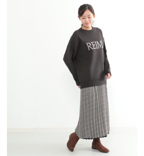 ikka「ジャガードロゴニットプルオーバー」|プルオーバー|