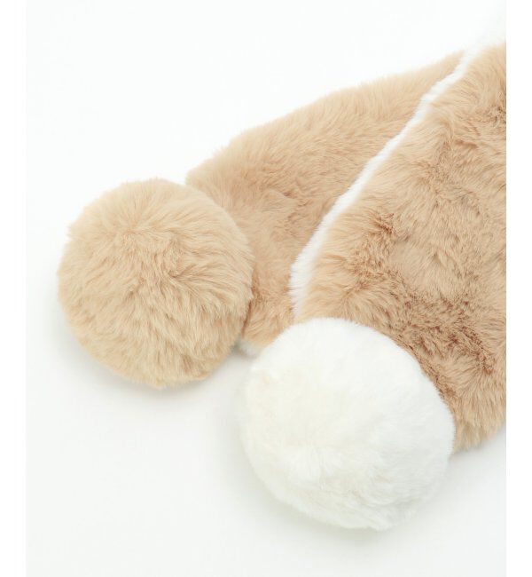 ikka kids「ボーダー切り替えフェイクファーマフラー」|その他|