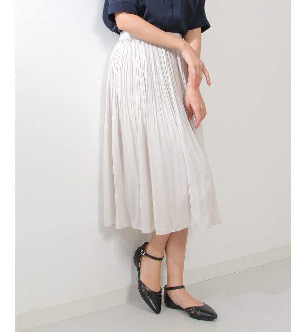 IKKA LOUNGE「シフォンプリーツスカート」|スカート|