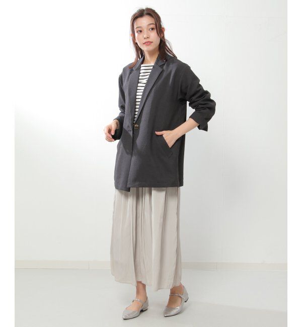 ikka「麻調合繊ゆるジャケット」|その他|